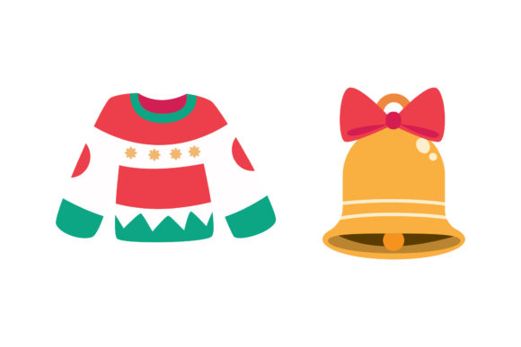 Bell and Sweater Christmas Set: Graphics & Illustrations Review