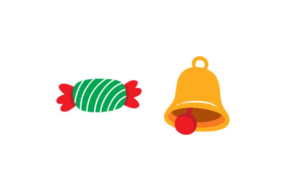 Candy and Jingle Bell Christmas Set: Graphics & Illustrations