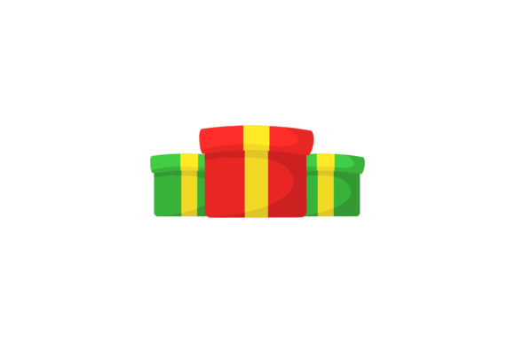 Christmas Gift Red and Green Vector Graphics Review