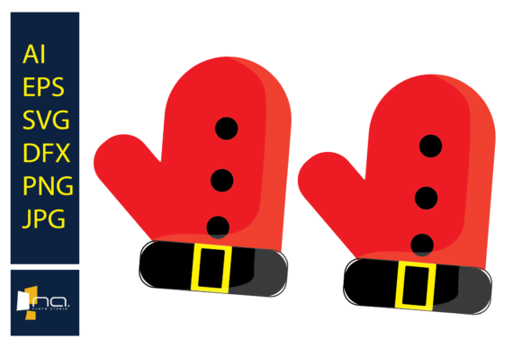 Christmas Gloves Santa Illustration: Graphics Review