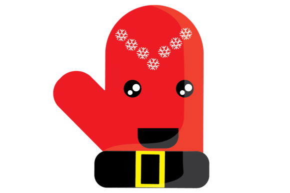 Christmas Gloves Smile Illustration: Graphics Review