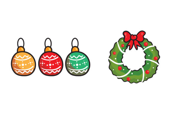 Christmas Ornaments Mistletoe Graphics & Illustrations Review