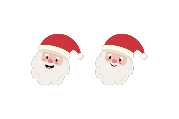 Christmas Santa Head Graphics: Editorial Illustrations Review