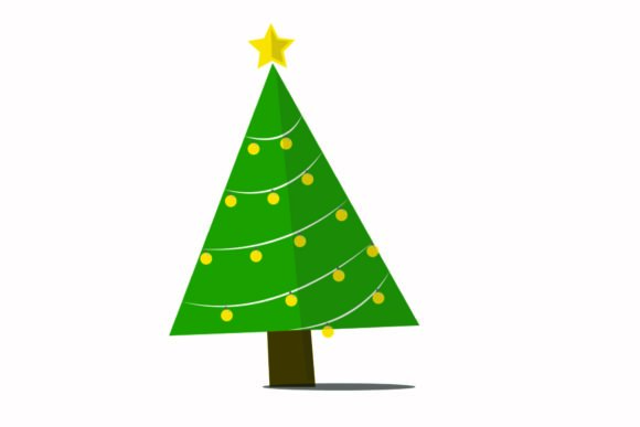 Christmas Tree Lamp Vector Striped: Editorial Graphics