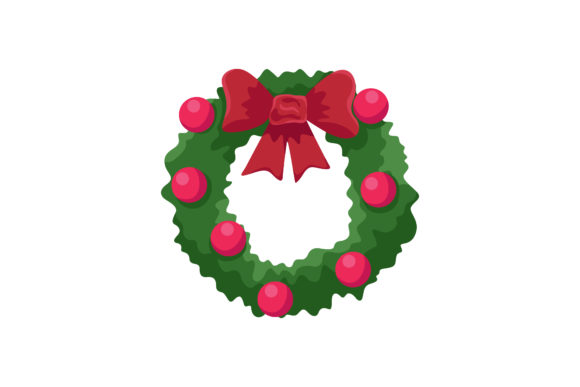 Mistletoe and the Ribbon: Christmas Graphics & Illustrations