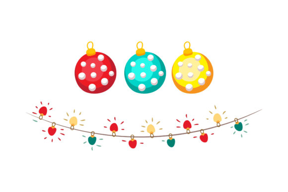 Ornaments and Light Decor Graphics: Festive Illustrations
