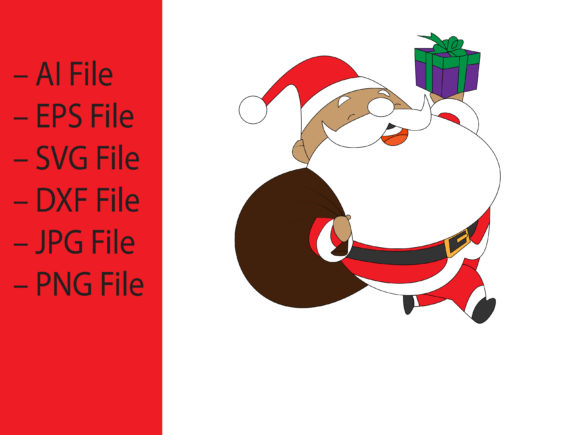 Santa Claus Giving Christmas Gifts: Graphics & Illustrations