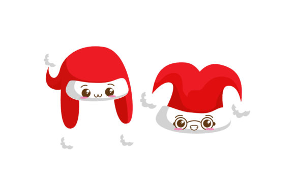 Santa's Hat Cute Christmas Asset Set: Graphics & Illustrations Review