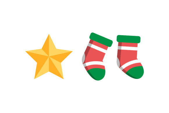 Star and Stocking Christmas Vector Graphics Review